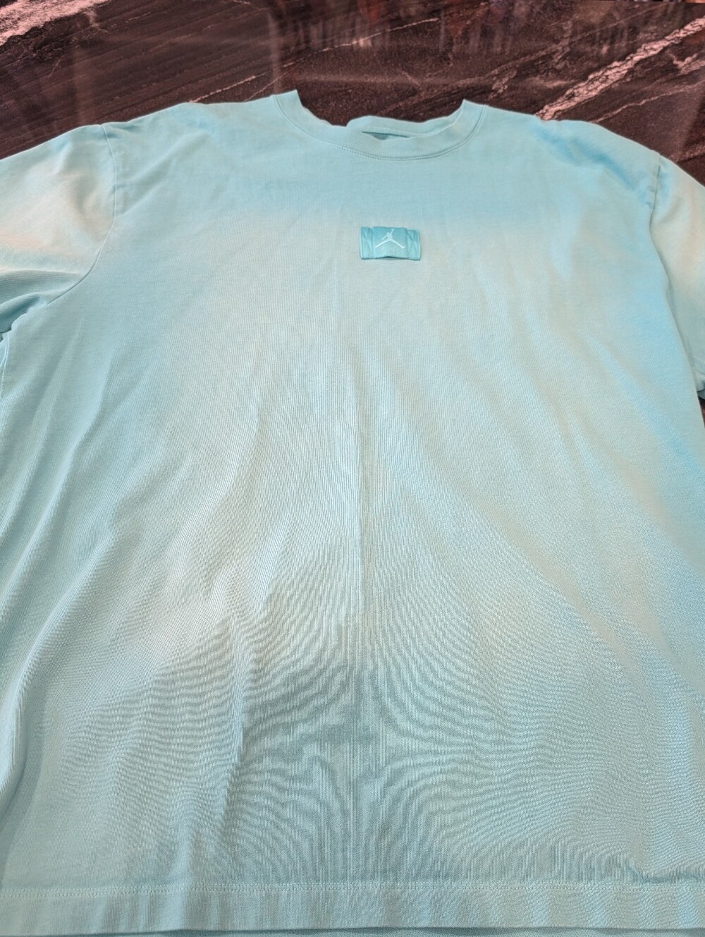 Jordan Men's Washed Aqua/Turquoise Short-Sleeve Crewneck Tee